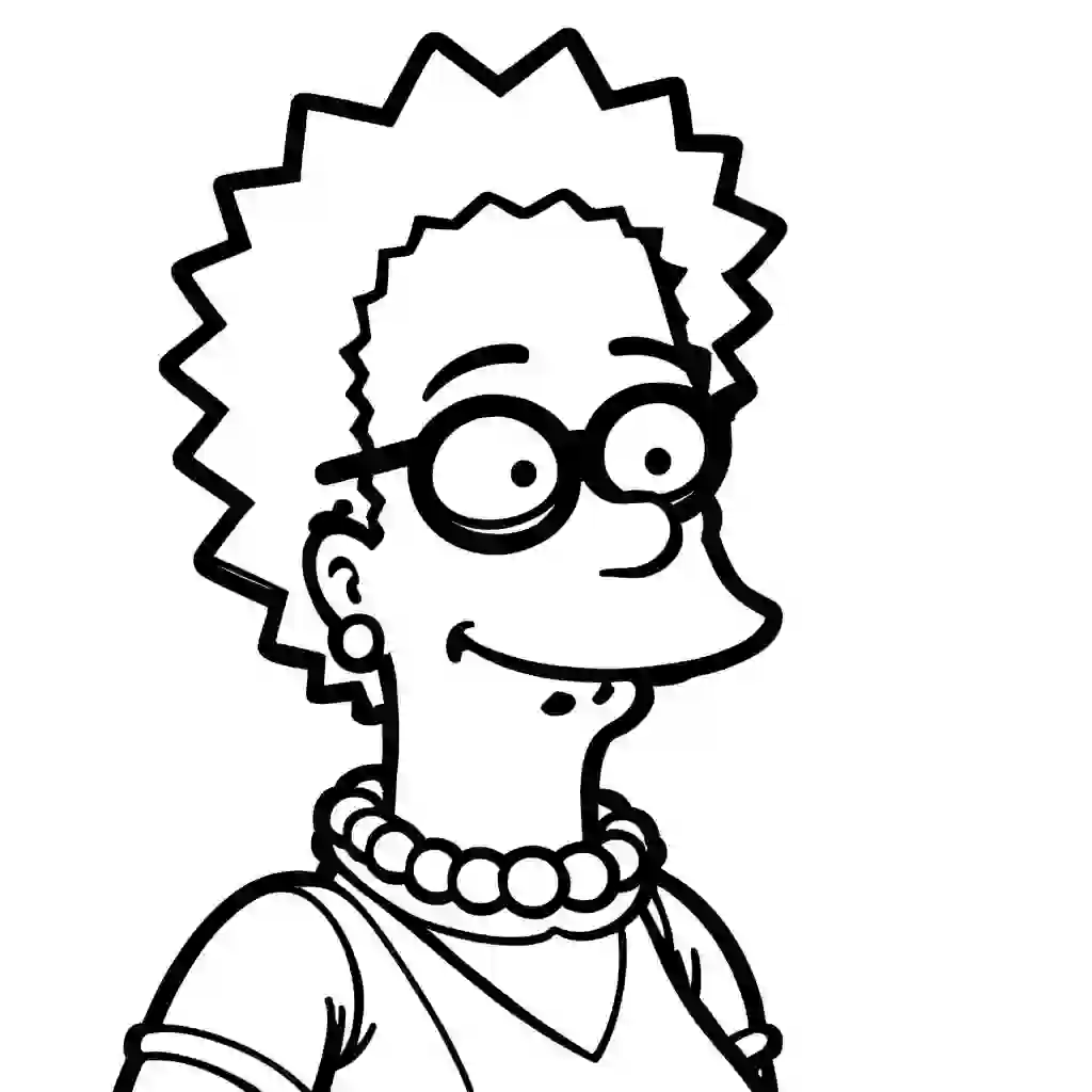 Marge Simpson coloring pages